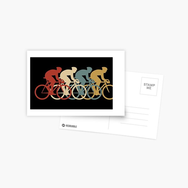 Cartes Postales Sur Le Theme R C3 tro Cyclisme Redbubble