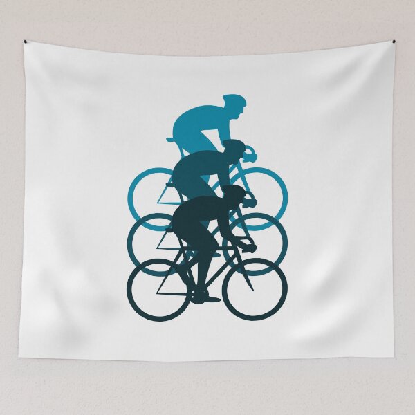 Aperçu de l'œuvre Vélo de route Cyclist Blue créée et vendue par playloud.