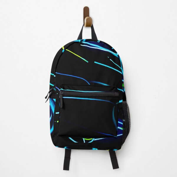 Item preview, Blue and Yellow Light Beams On Black Background designed and sold by GabryNY.