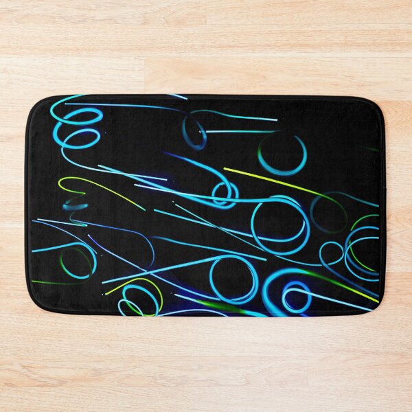 Item preview, Blue and Yellow Light Beams On Black Background designed and sold by GabryNY.