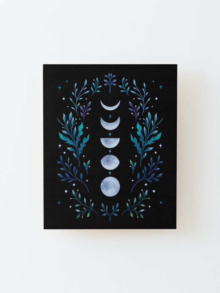 Alternate view of Moonlit Garden Mounted Print