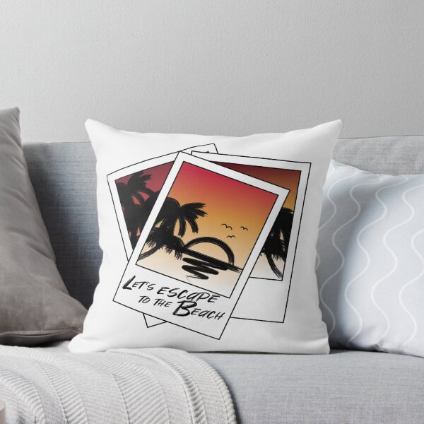 Item preview, Polaroid picture summer sunset at the sea Lets escape to the beach designed and sold by BLucknerDesign.