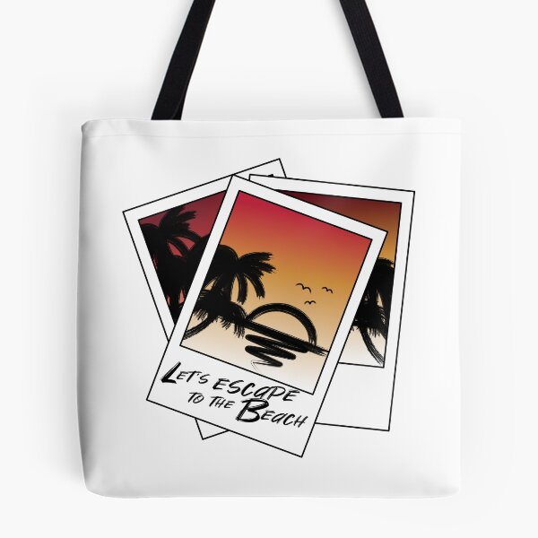 Item preview, Polaroid picture summer sunset at the sea Lets escape to the beach designed and sold by BLucknerDesign.