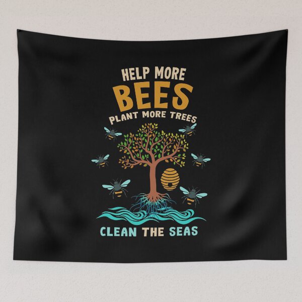 Item preview, Help More Bees Plant More Trees Beekeeping Apiary designed and sold by haselshirt.