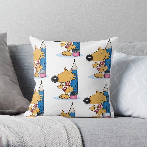 Guy Fox I Love Drawing Throw Pillow