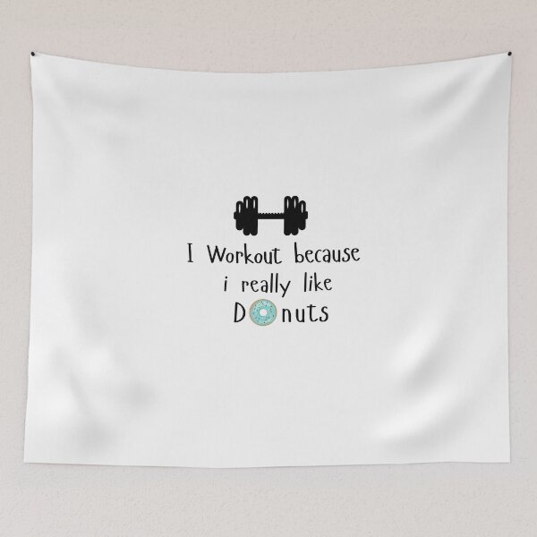 Item preview, I workout because i really like donuts  designed and sold by Stella Clue.