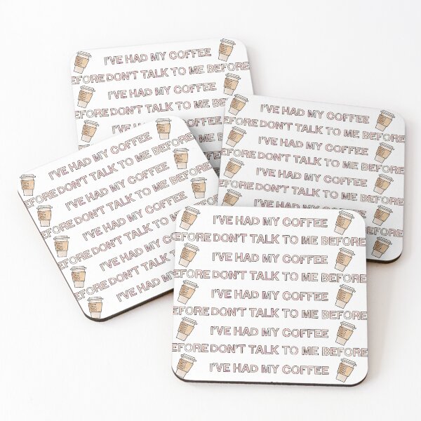 Item preview, Don't talk to me before I've had my coffee! designed and sold by Mi-Kalmia.