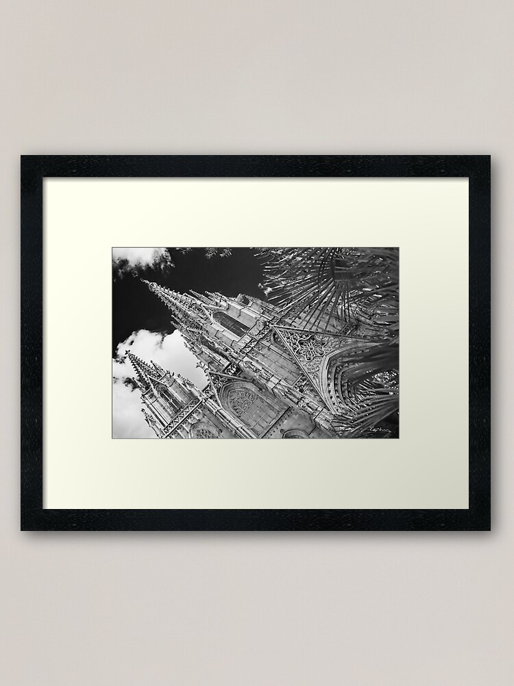 Alternate view of Barcelona Cathedral Framed Art Print