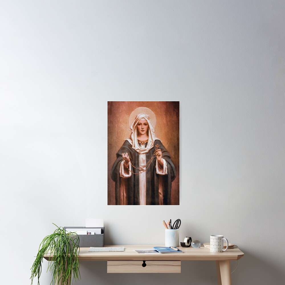 "Our Lady of the Rosary" Poster for Sale by Beltschazar | Redbubble