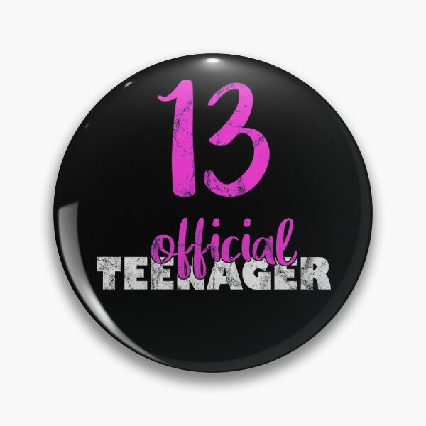 Item preview, 13th Birthday Official Teenager Vintage in Pink designed and sold by EllenTune.