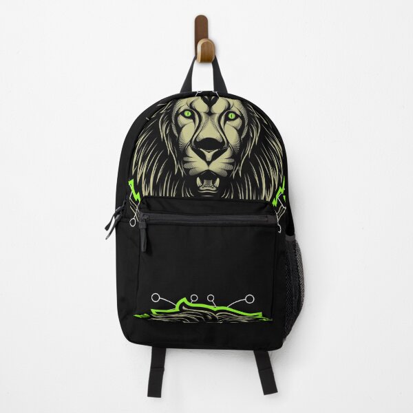 Item preview, Geometric Green Glow Lion designed and sold by VibrantGifts.