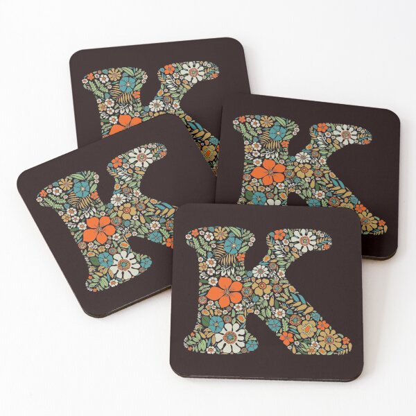 Item preview, Hippie Floral Letter K designed and sold by zeljkica.
