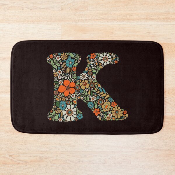 Item preview, Hippie Floral Letter K designed and sold by zeljkica.