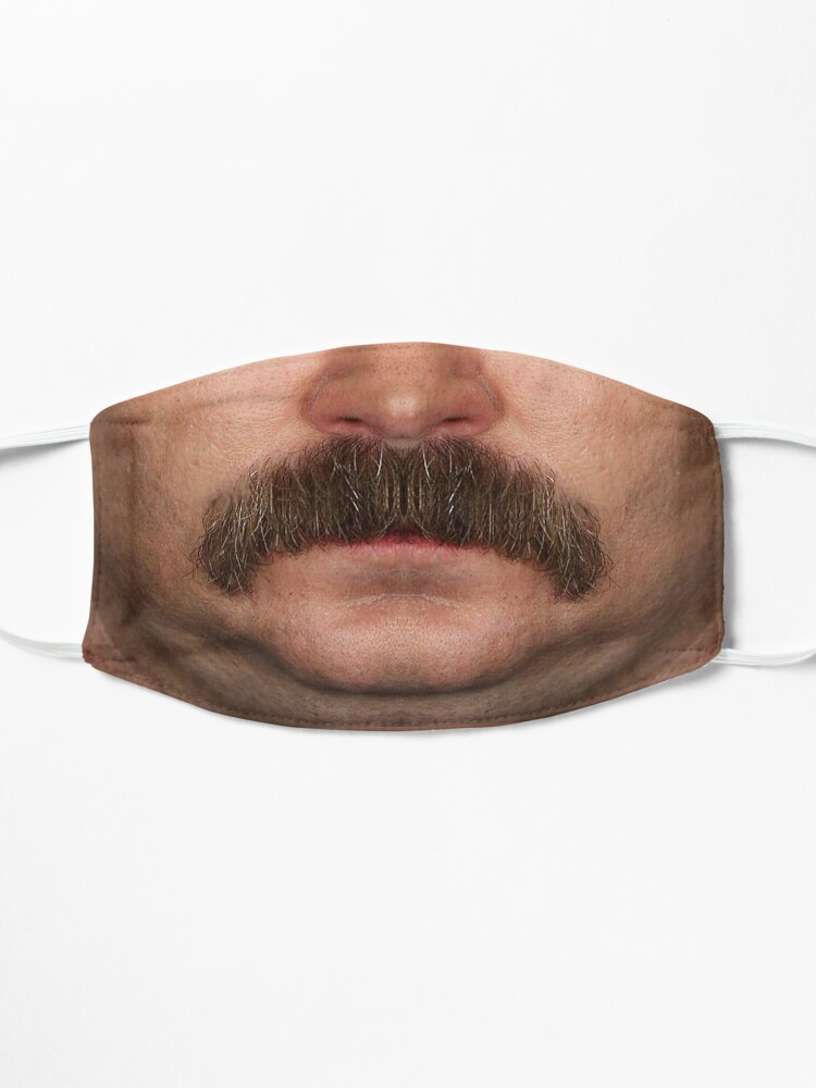 Alternate view of Ron Swanson face Mask