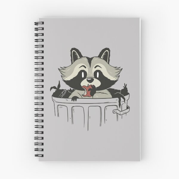 Item preview, Raccoon in a garbage can designed and sold by DerSenat.