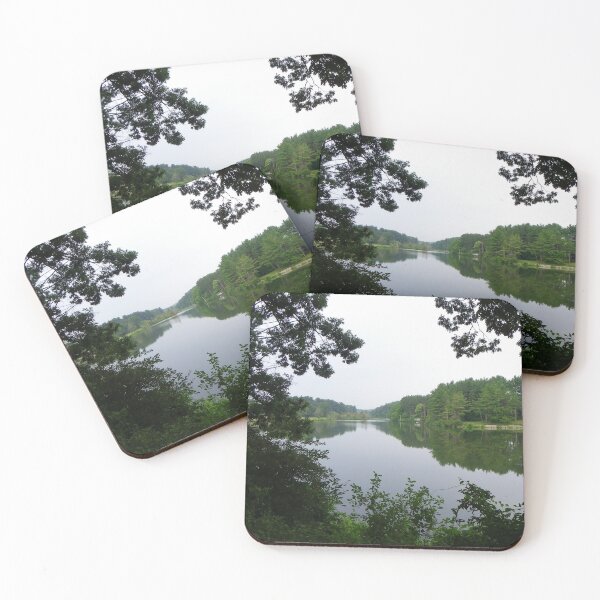 Item preview, Nature Photograph Pine Trees & Lake designed and sold by tamdevo1.