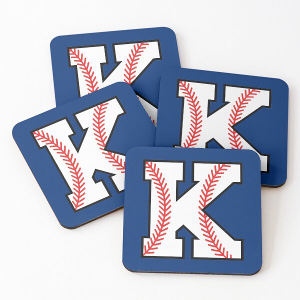 Item preview, Baseball Sports Letter K - Kappa Monogram Alphabet designed and sold by Purplerain457.