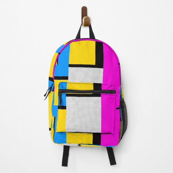 Item preview, 80s Pink, Yellow, Blue Bright colours Geometrical Pattern designed and sold by junepillows.