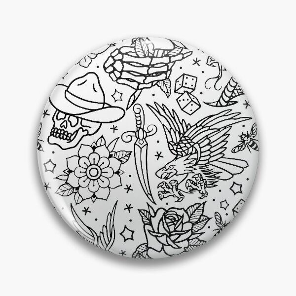Item preview, American Traditional Tattoo Flash Print Variant designed and sold by SevenRelics.