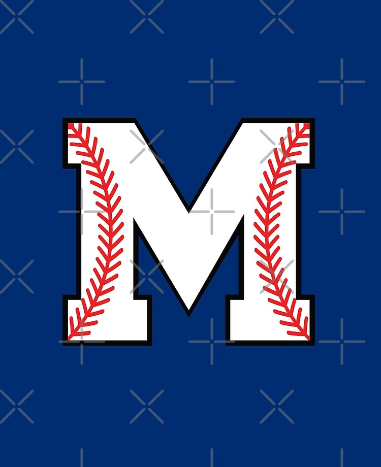 Baseball Letter M - Sports Monogram Alphabet | Magnet