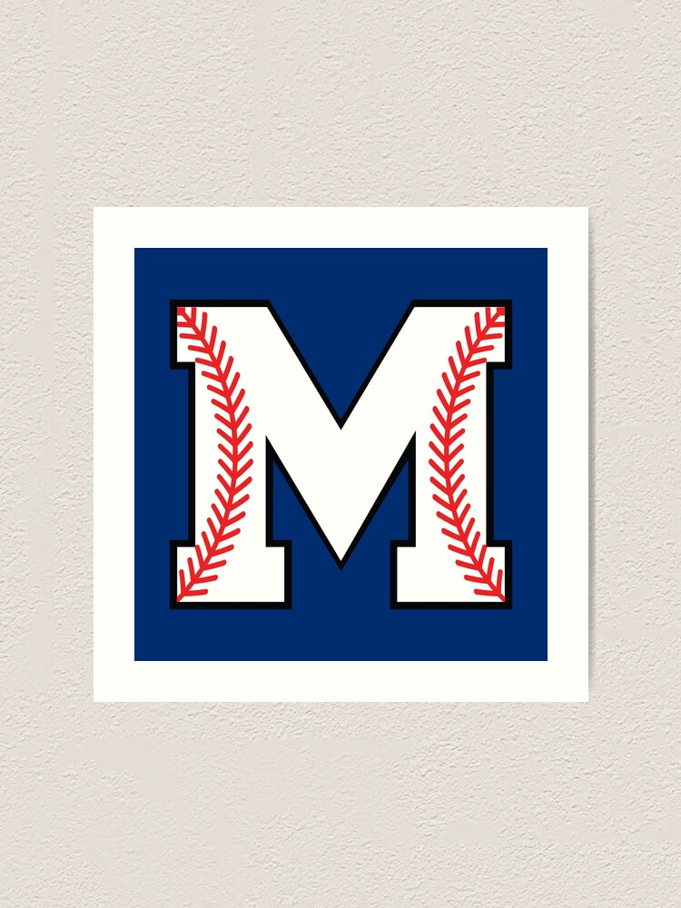 Baseball Letter M - Sports Monogram Alphabet Art Print for Sale by  Purplerain457