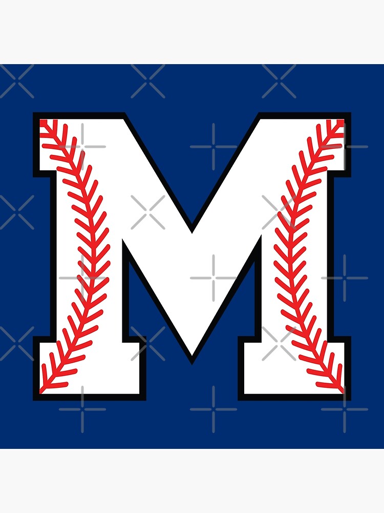 Baseball Letter M - Sports Monogram Alphabet Art Print for Sale by  Purplerain457