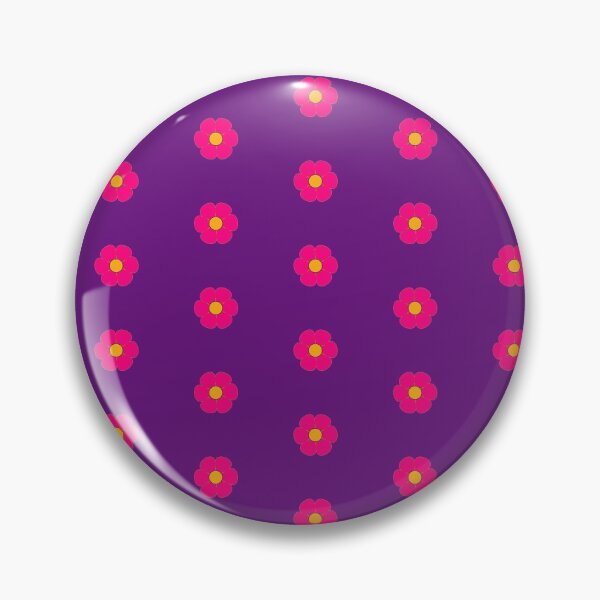 Item preview, Pink Flowers on Purple Background designed and sold by GillyMc.