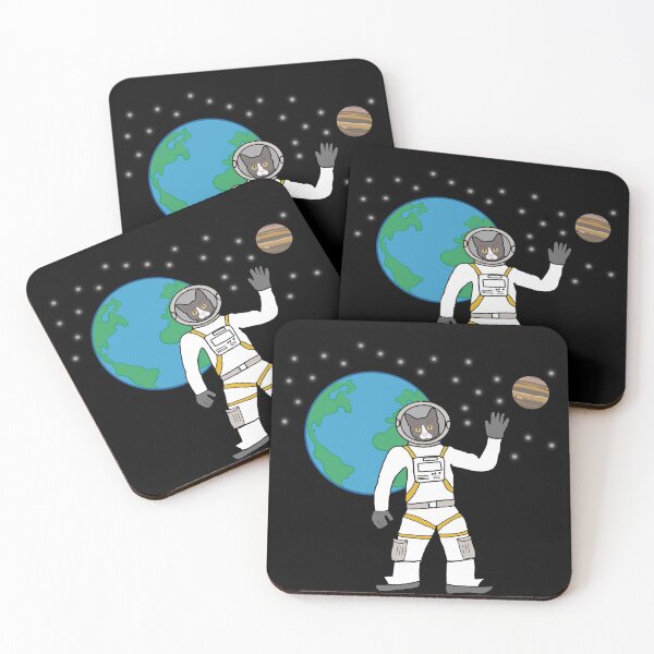 Item preview, Cats astronaut space animals spaceman designed and sold by rused.