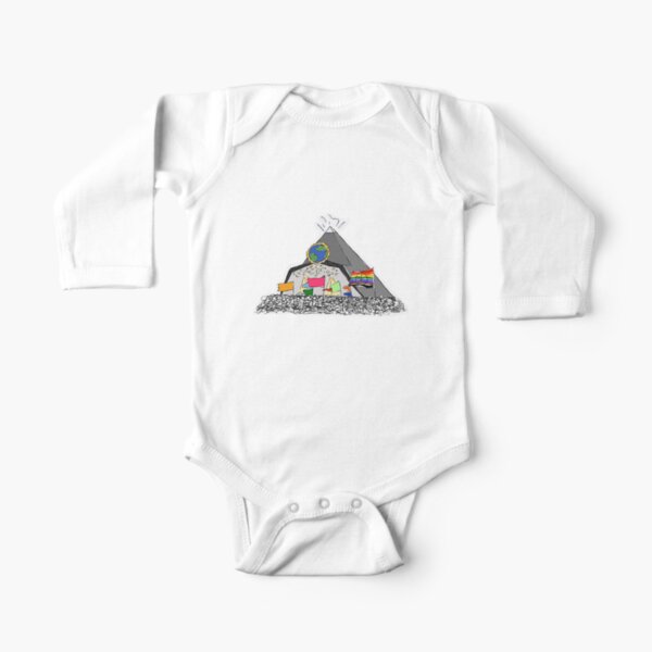 Glastonbury Festival Pyramid Stage Long Sleeve Baby One-Piece