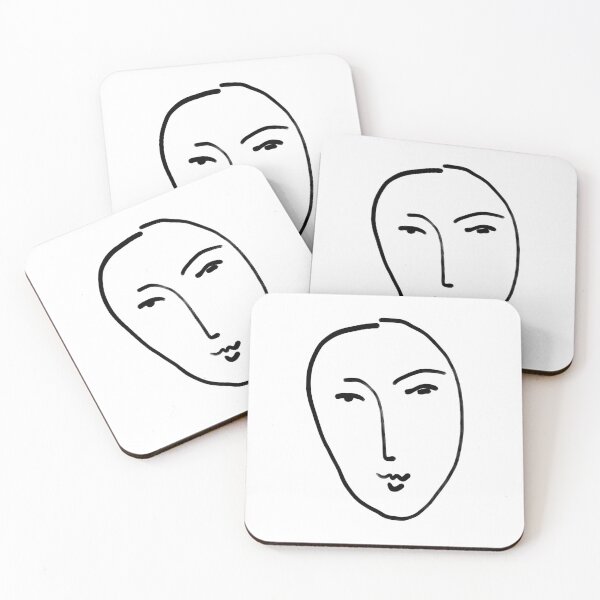 Item preview, Matisse Line art Face #2 designed and sold by ShaMiLaB.