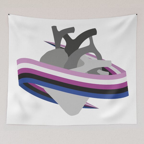 Item preview, gender fluid heart designed and sold by SaskiaSnelders.