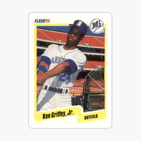 Ken Griffey Jr. Seattle Mariners Card Art Sticker