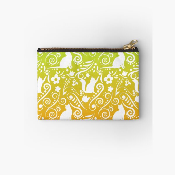 Item preview, Cat and Flowers - Lime & Orange (Citrus Lover Collection) designed and sold by CreativityRoams.