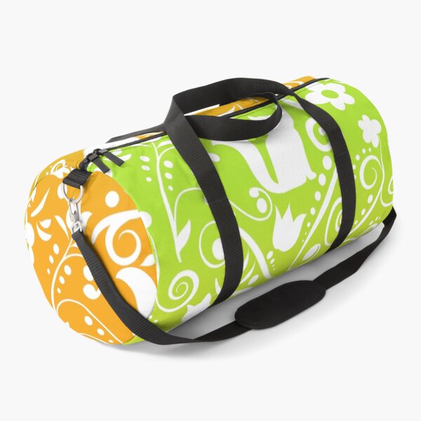 Item preview, Cat and Flowers - Lime & Orange (Citrus Lover Collection) designed and sold by CreativityRoams.