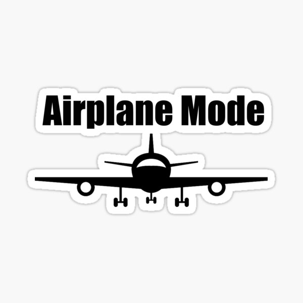 Airplane Mode Stickers Redbubble