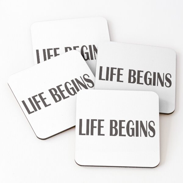 Item preview, life begins designed and sold by nonique.