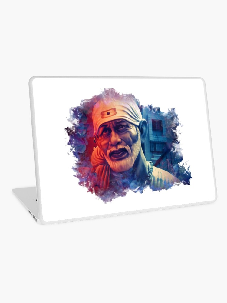 Shirdi Sai Baba Digital Art Laptop Skin for Sale by rizwanfdi