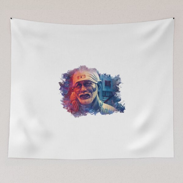 Item preview, Shirdi Sai Baba Digital Art designed and sold by rizwanfdi.
