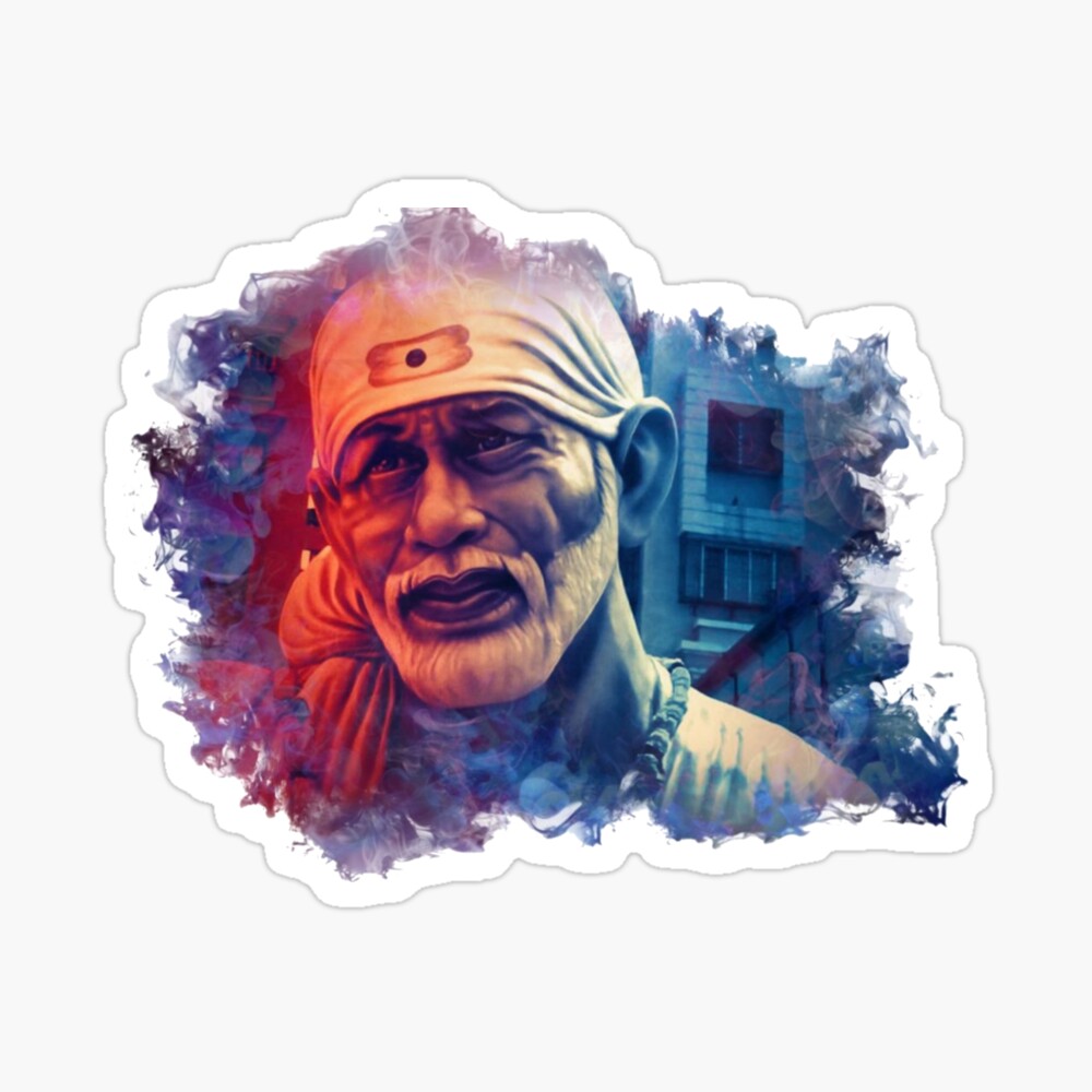 Wholesale Enormous Kart Sai Baba on Wall Medium Spiritual Sticker (Pack of  1) with best liquidation deal | Excess2sell