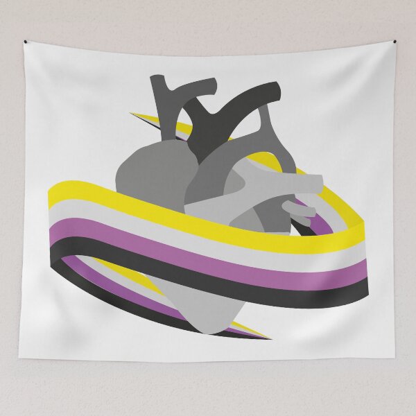 Item preview, Non binary heart designed and sold by SaskiaSnelders.