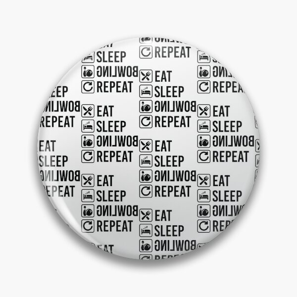 Item preview, eat sleep bowling repeat designed and sold by danyc88.