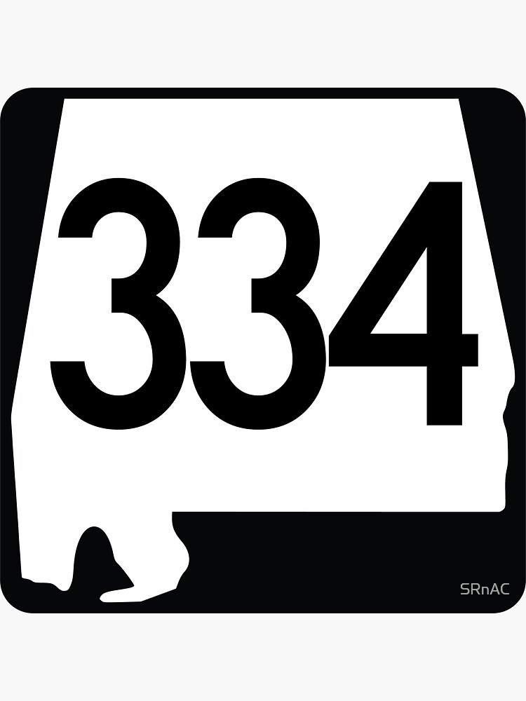 Alabama State Route 334 (Area Code 334) by SRnAC