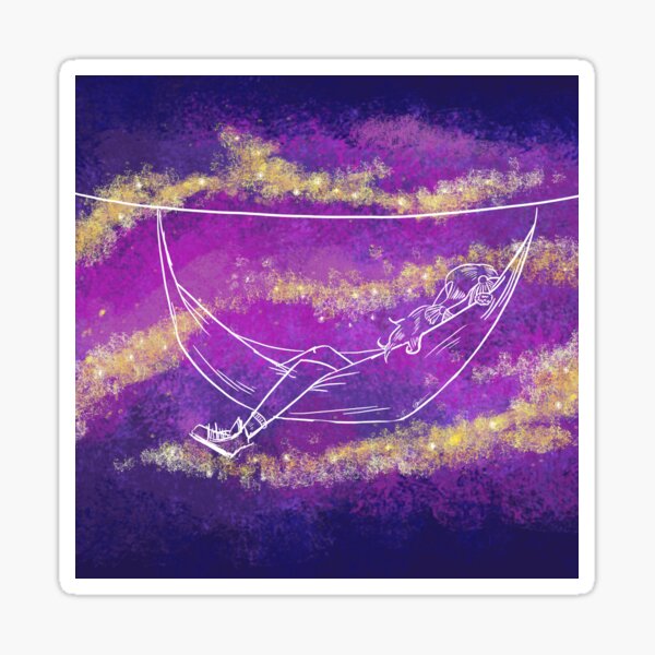 Space hammock Sticker