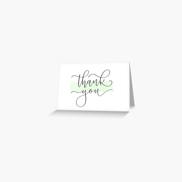 Thank You Card Greeting Card