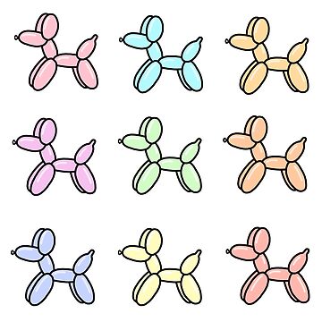 Artwork thumbnail, Pack of balloon dogs by Pastel-PaletteD