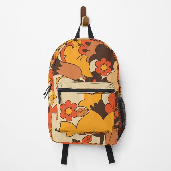 Item preview, Retro 70s Flower Vase, Orange, yellow, Brown designed and sold by Ink Tally.