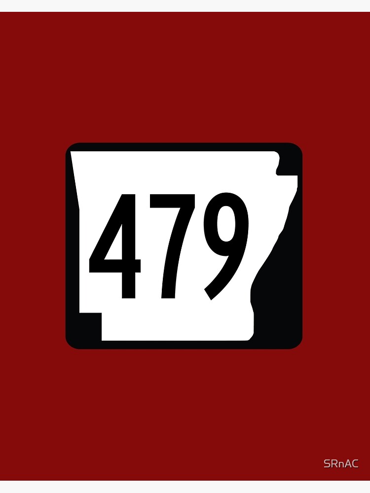 Arkansas State Route 479 Area Code 479 Art Board Print By Srnac Redbubble