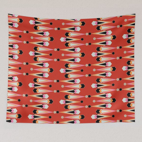 Item preview, Geometric Cones - Red designed and sold by BumbleChynxBee.