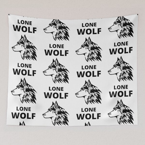 Item preview, Lone Wolf - abstract designed and sold by RIVEofficial.