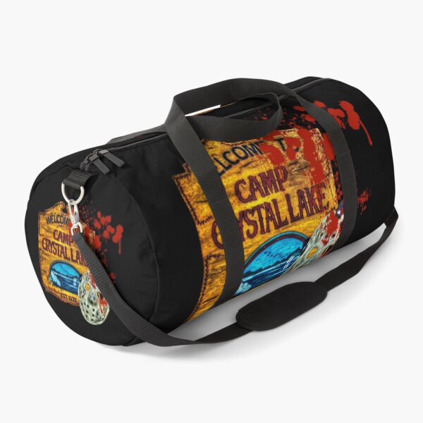 Friday The 13th, Camp Crystal Lake, Jason Voorhees Mask, Movie Fan Art Duffle Bag